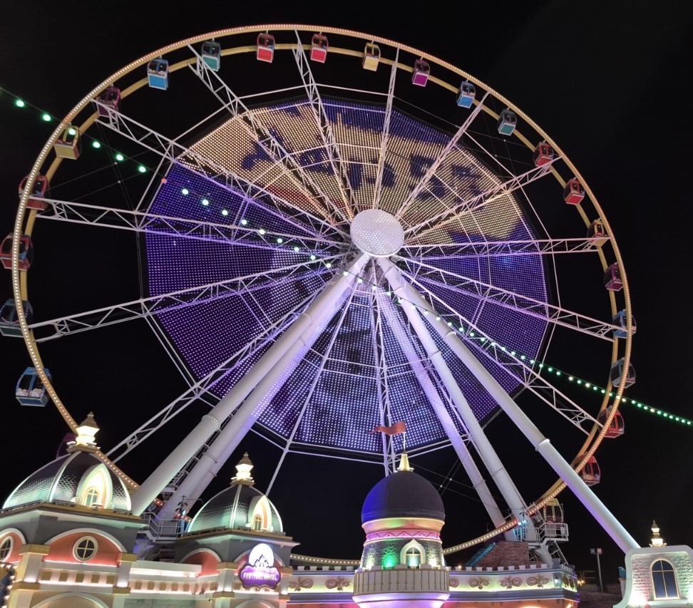Ferris wheel at night